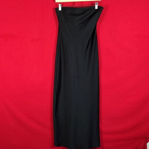 J CREW‎ Collection strapless Gwyneth slip dress in luster charmeuse Black Size 4 - Picture 2 of 8